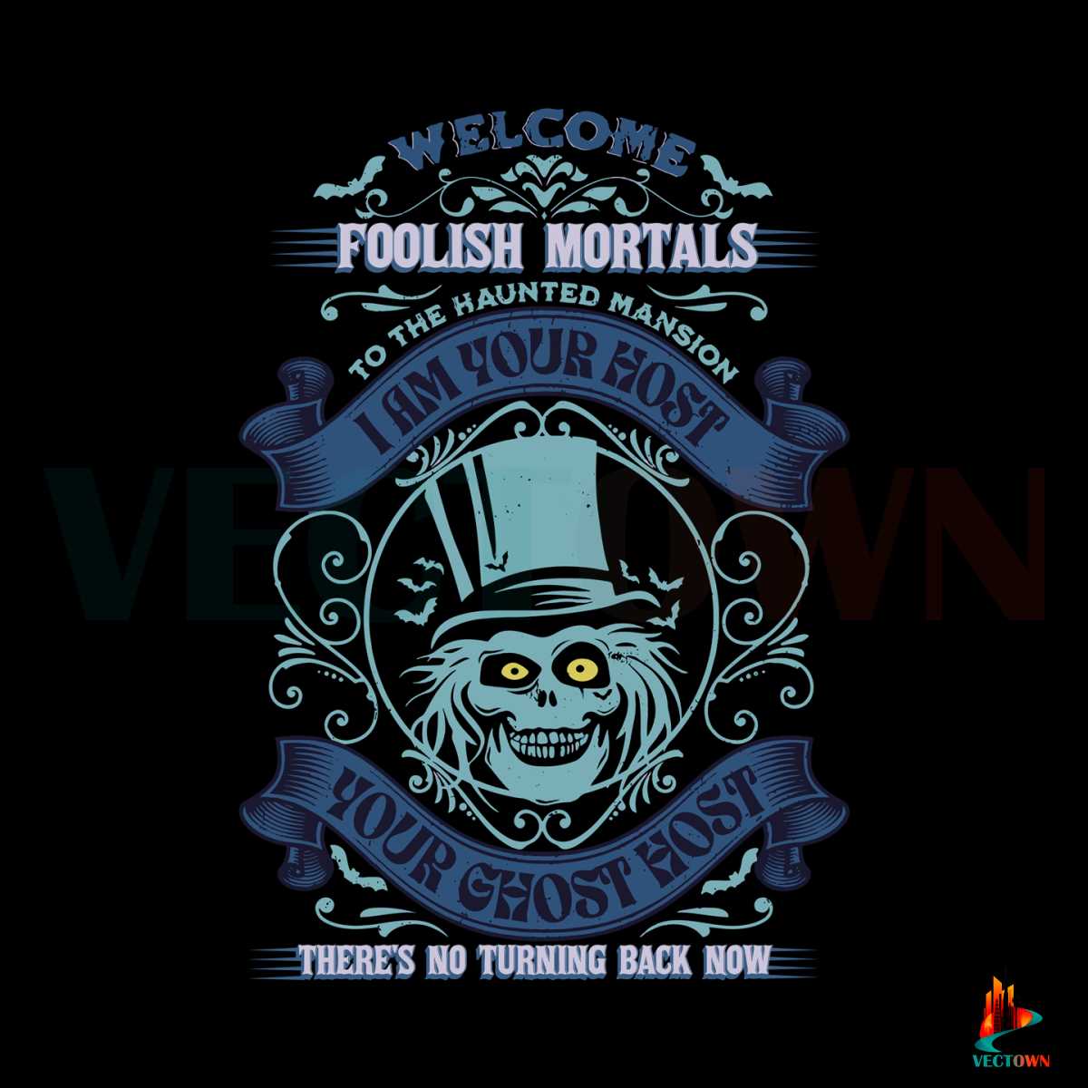 Free Haunted Mansion Welcome Foolish Mortals SVG File