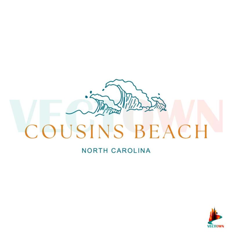 retro-cousins-beach-north-carolina-svg-cutting-digital-file