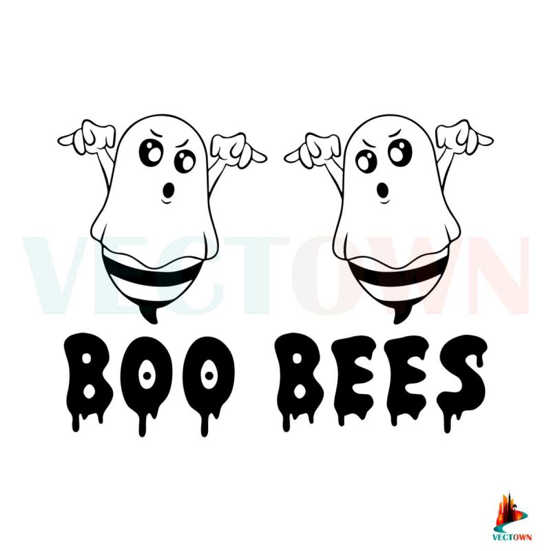 boo-bees-halloween-ghost-svg-digital-file