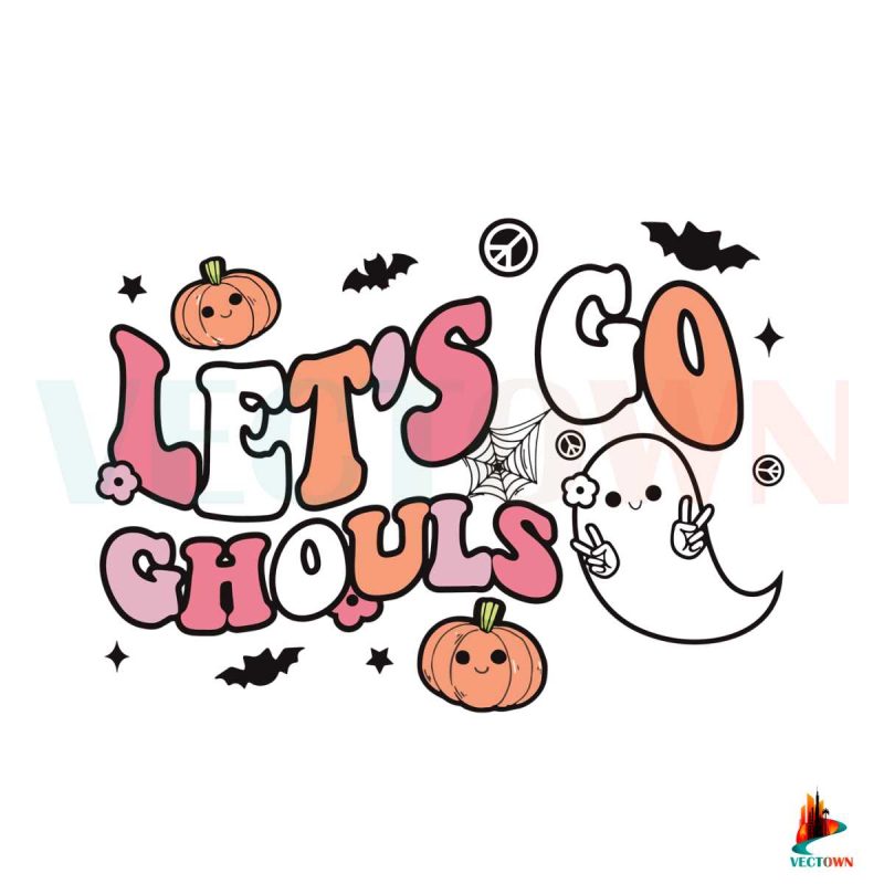 lets-go-ghouls-halloween-ghost-pumpkin-svg-digital-file