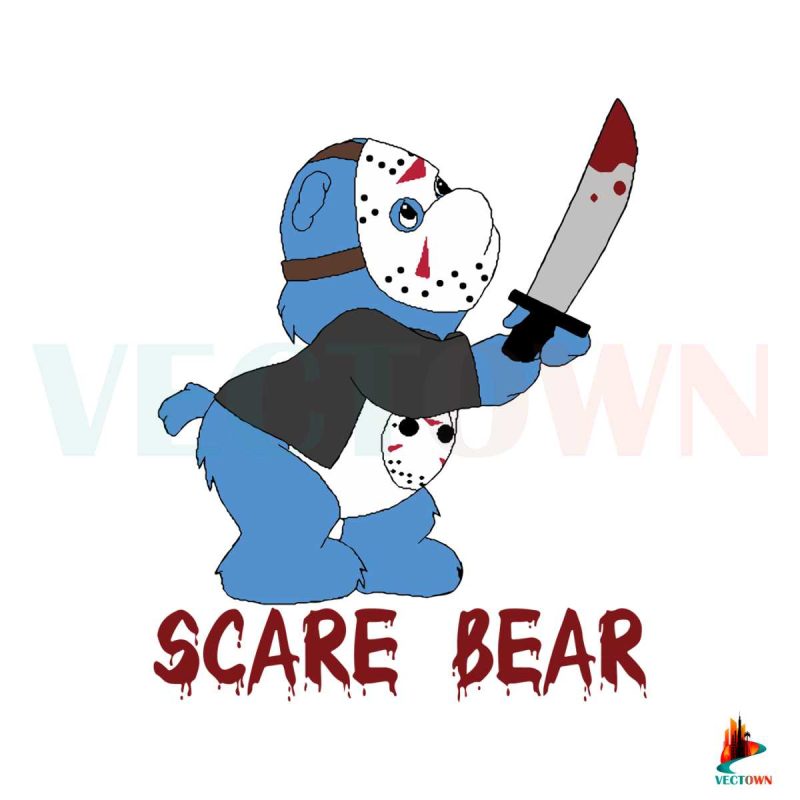 scare-bear-care-bear-svg-digital-file-jason-scary-cute-bear