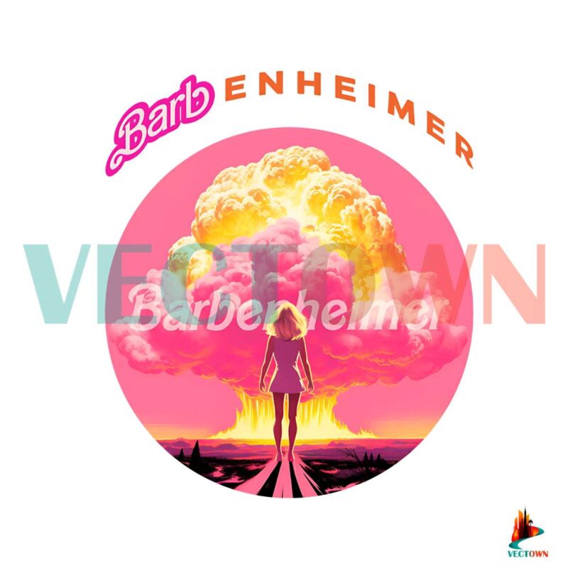 barbie-x-oppenheimer-2023-funny-barbenheimer-png-download