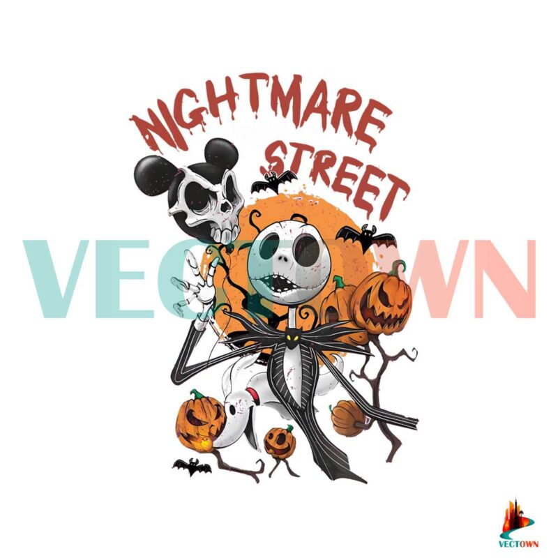 vintage-the-nightmare-on-main-street-halloween-pumpkin-png