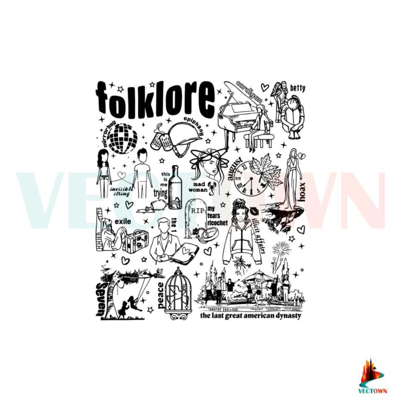 folklore-album-track-list-taylor-swift-song-svg-cutting-files
