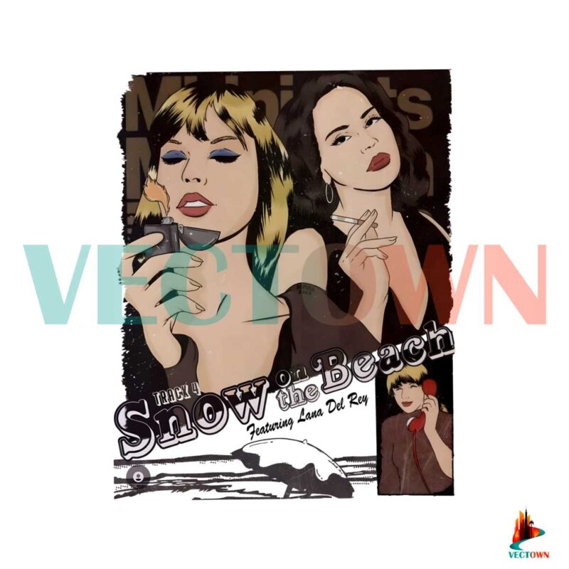 taylor-swift-ft-lana-del-rey-song-comic-snow-in-the-beach-png