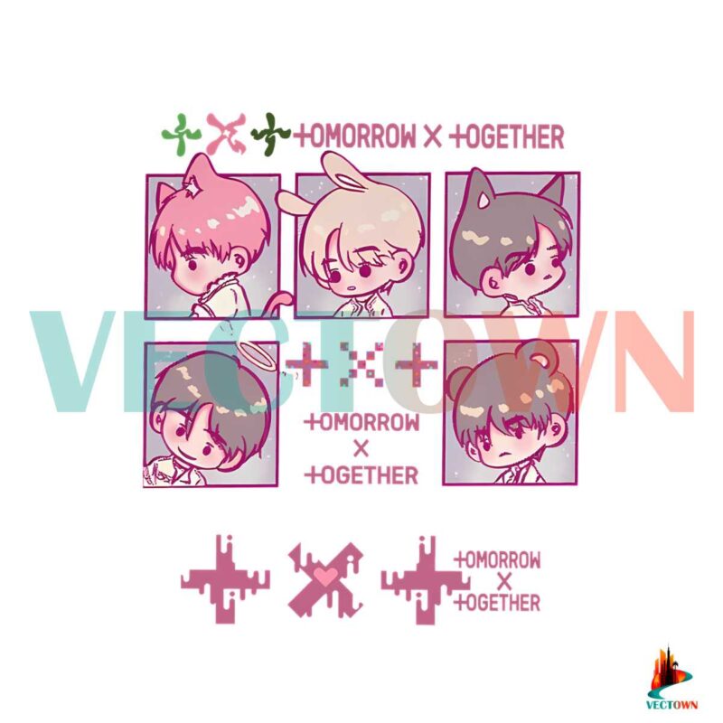 tomorrow-x-together-txt-chibi-fanart-png-silhouette-files