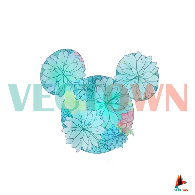 mickey-mouse-icon-succulents-png-sublimation-download