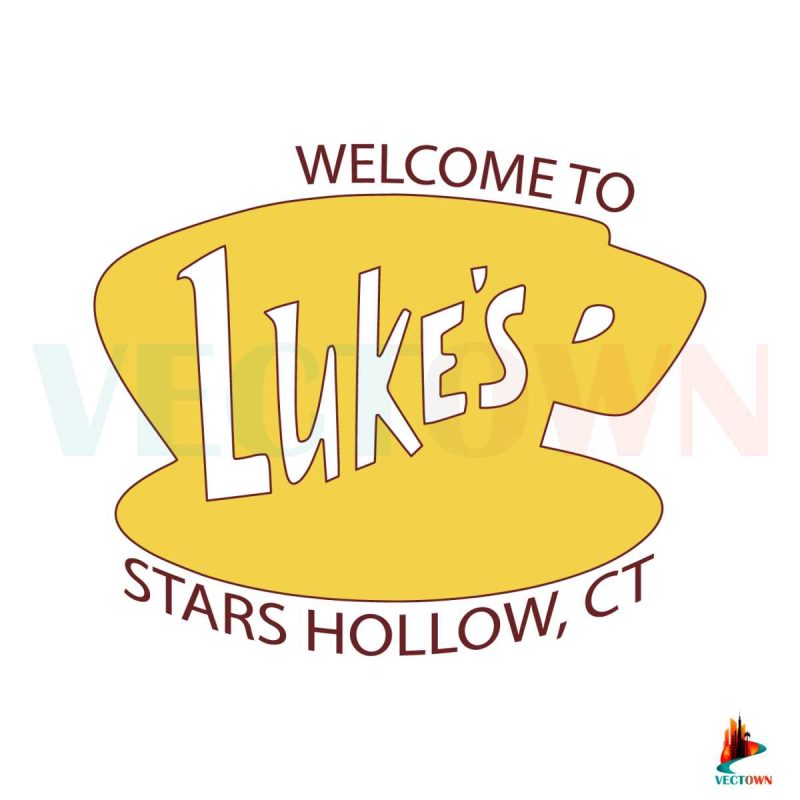 lukes-diner-vintage-welcome-to-lukes-stars-hollow-svg-file