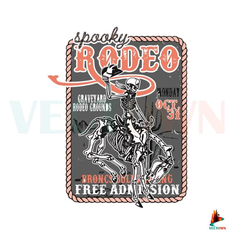vintage-halloween-western-rodeo-poster-svg-digital-file