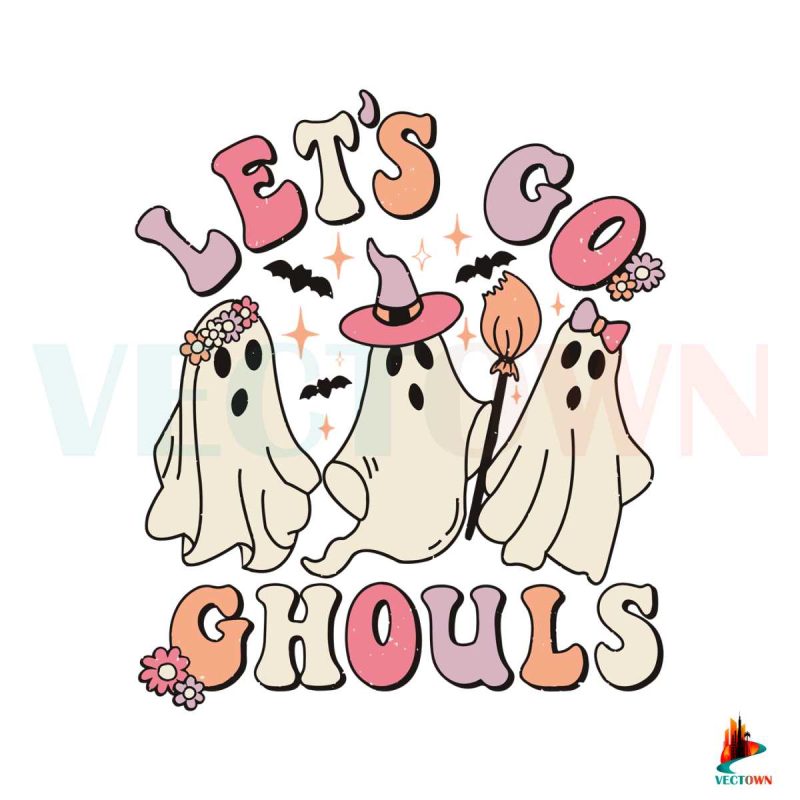 retro-halloween-lets-go-ghouls-halloween-witches-ghost-svg