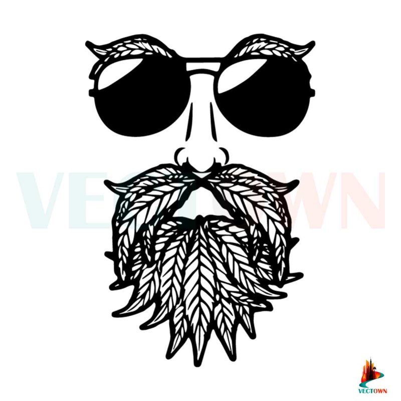 beardman-cannabis-svg-silhouette-halloween-svg