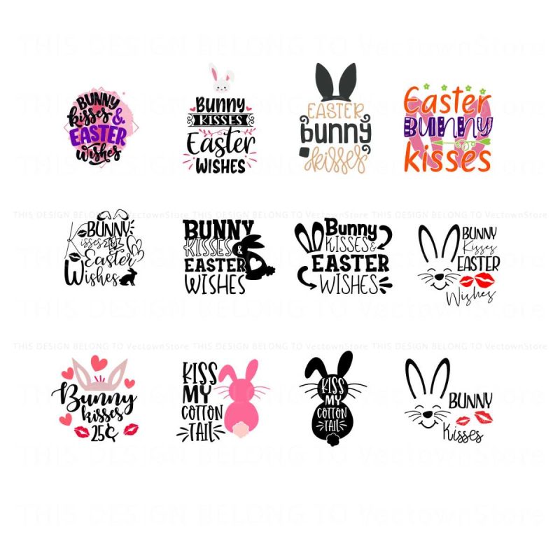 bundle-bunny-kisses-and-easter-wishes-svg-design-file