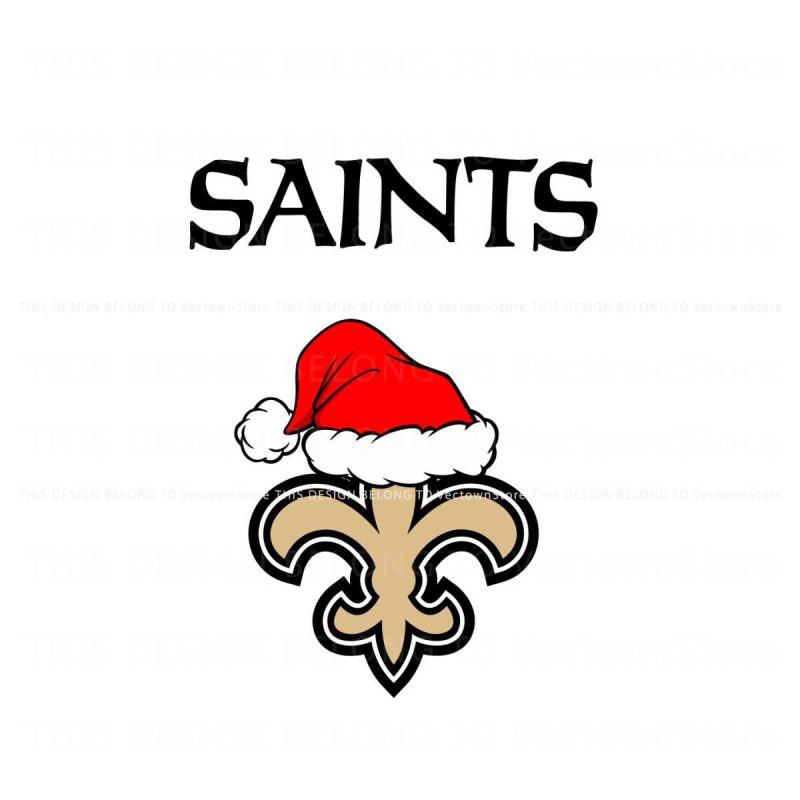 new-orleans-saints-nfl-christmas-logo-svg-digital-cricut-file