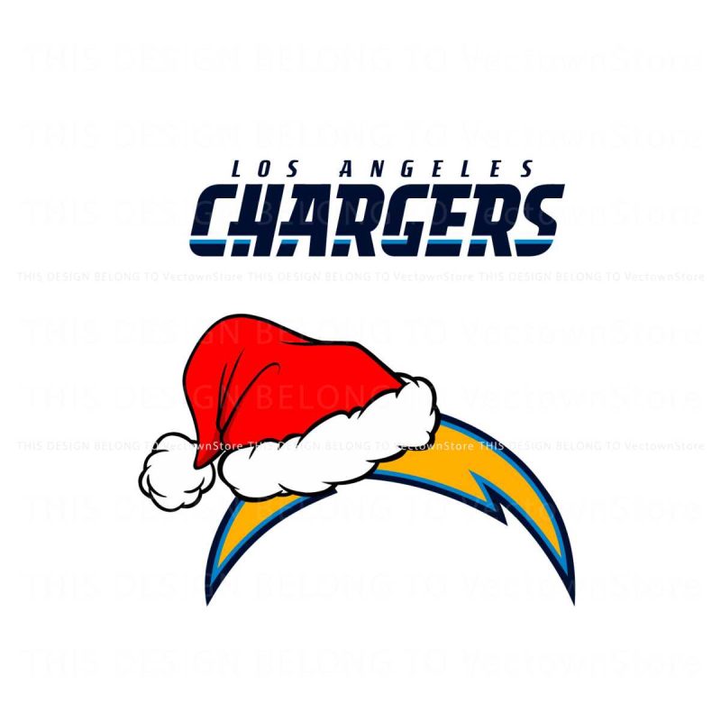 los-angeles-chargers-nfl-christmas-logo-svg-cricut-file