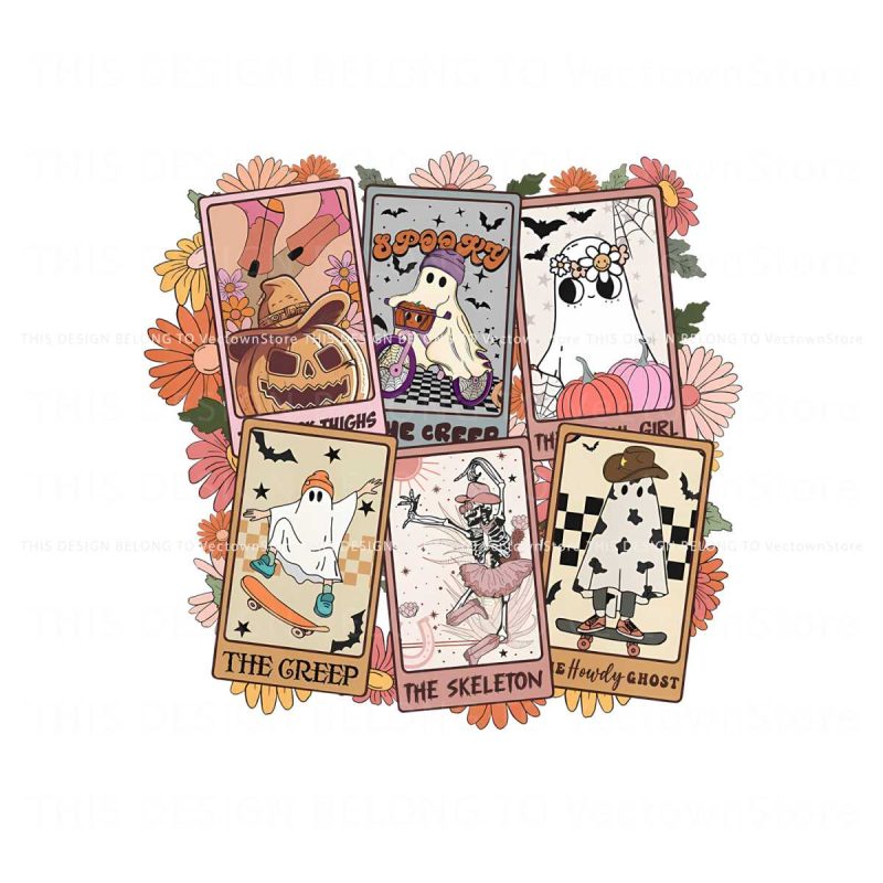 retro-halloween-ghost-tarrot-card-png-sublimation-file