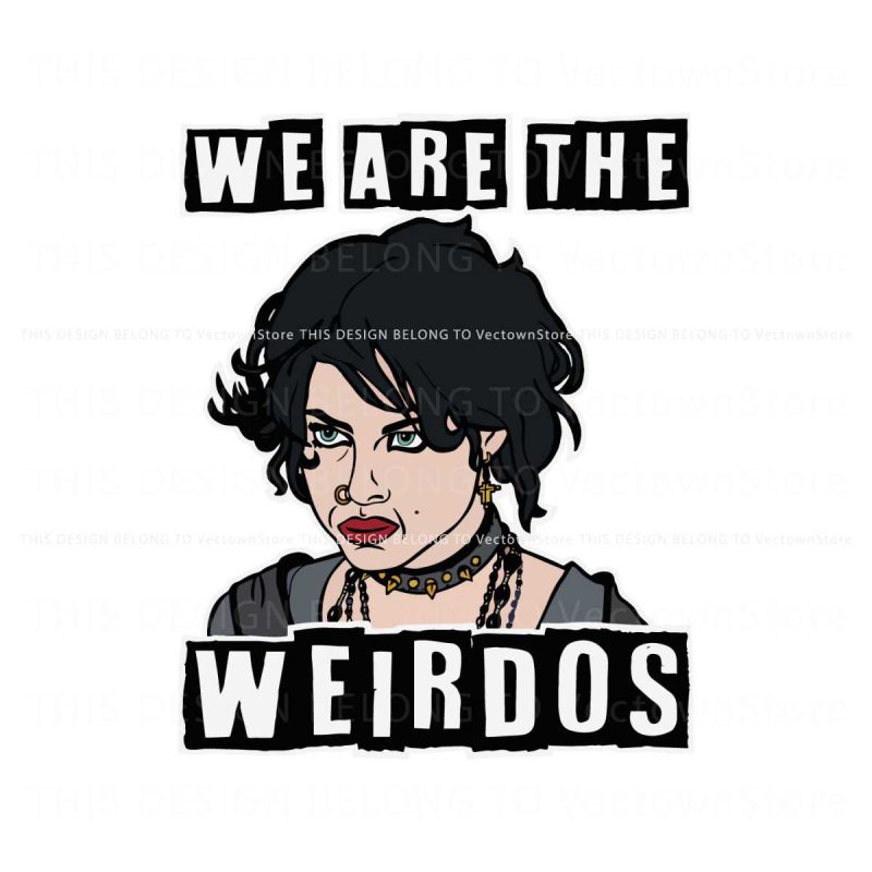 vintage-we-are-the-weirdos-svg-graphic-design-file