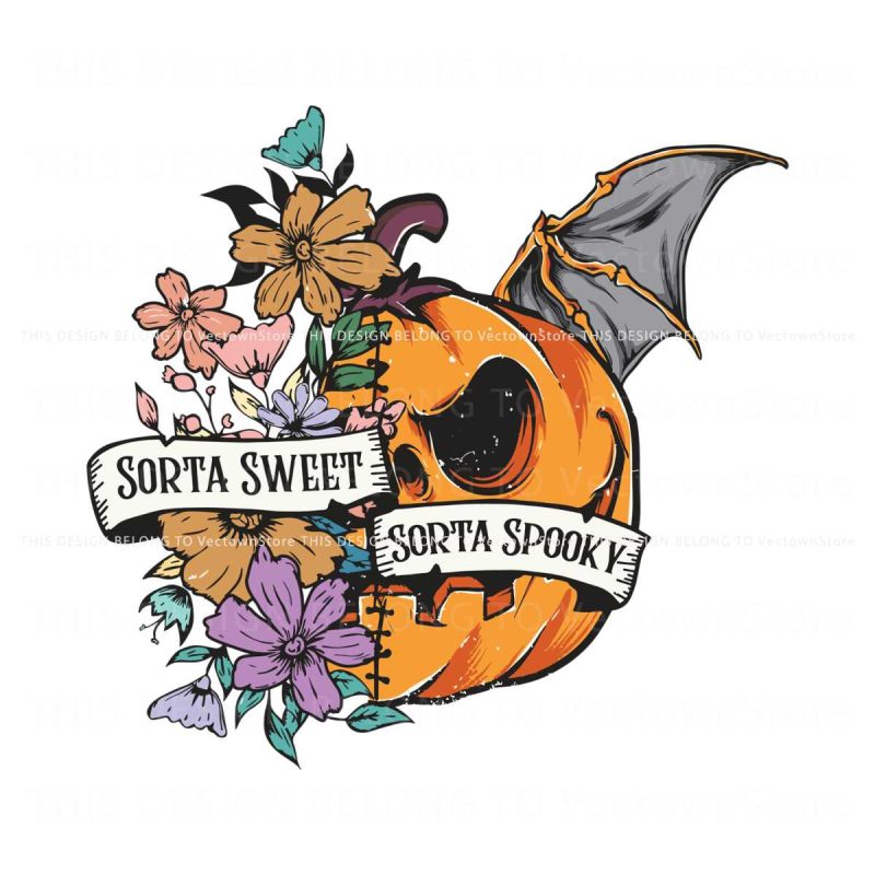 floral-sorta-sweet-sorta-spooky-pumpkin-svg-digital-cricut-file