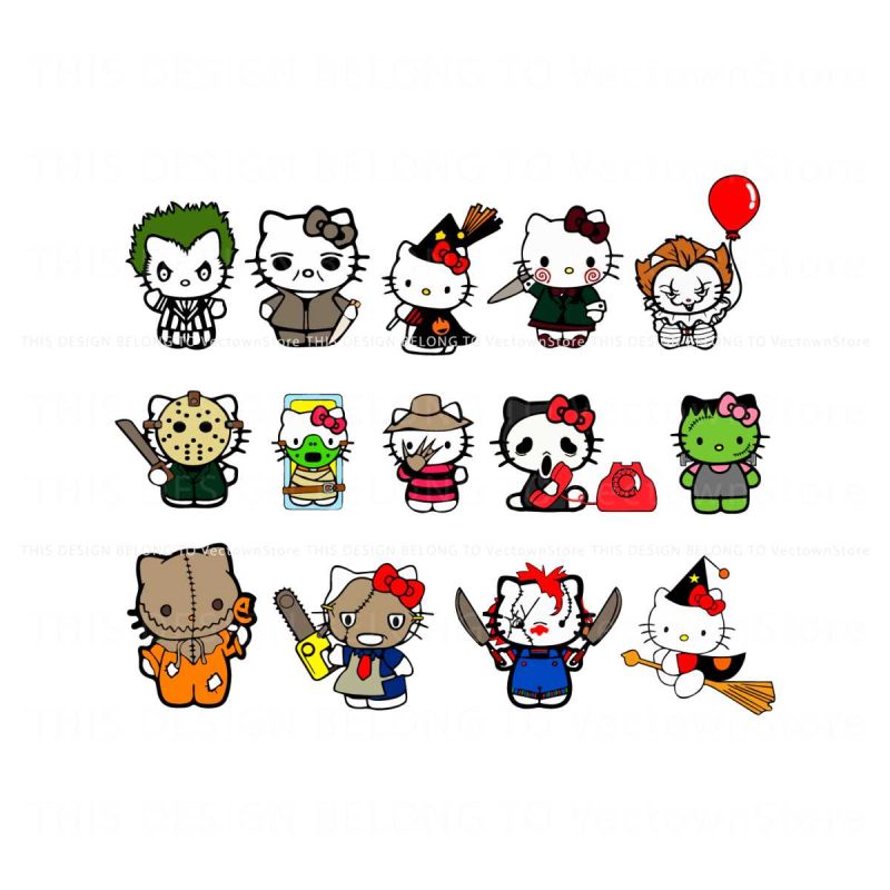 bundle-hello-kitty-horror-halloween-character-svg-bundle