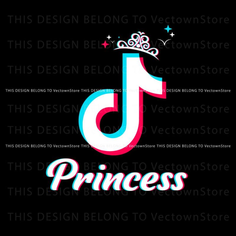 tiktok-princess-logo-tiktok-queen-svg-digital-cricut-files