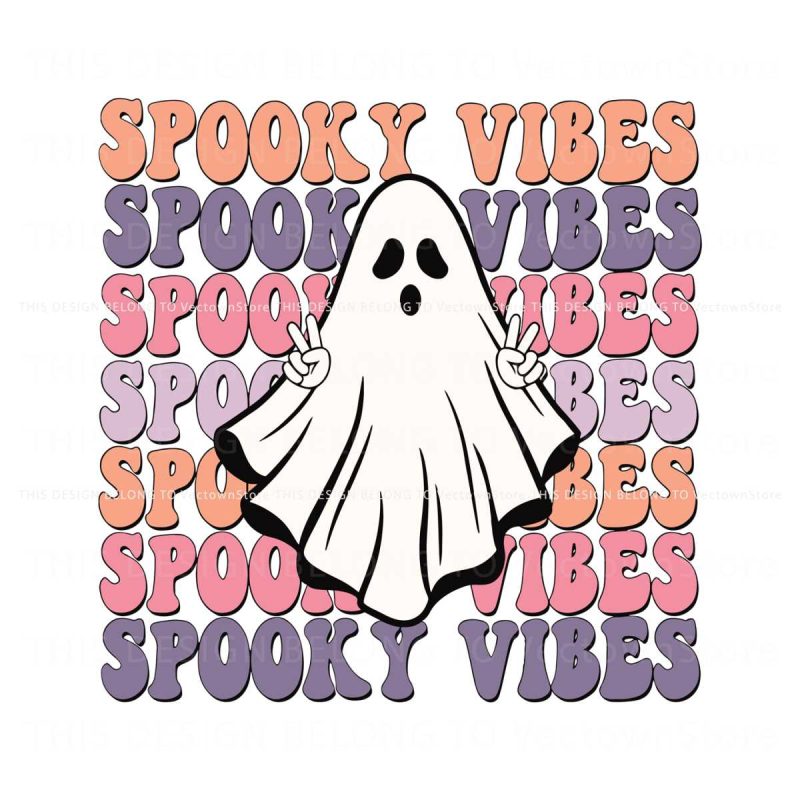 retro-halloween-cute-ghost-spooky-vibes-svg-download