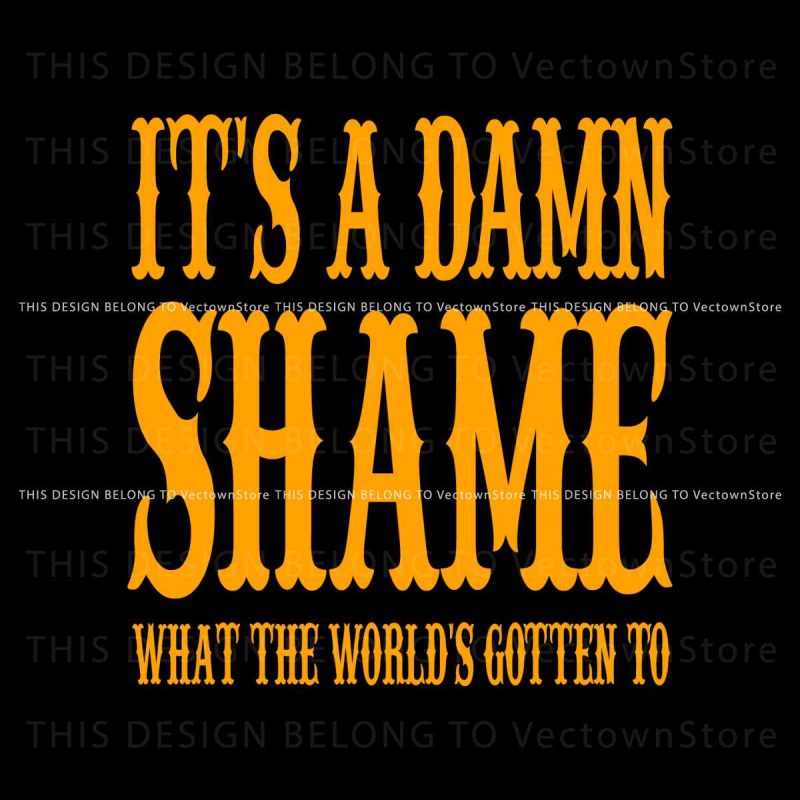 oliver-anthony-damn-shame-what-the-worlds-gotten-to-svg