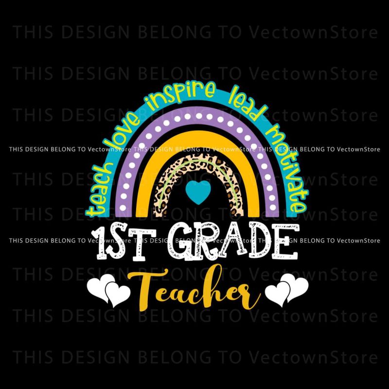 1st-grade-teacher-svg-rainbow-back-to-school-svg-digital-file