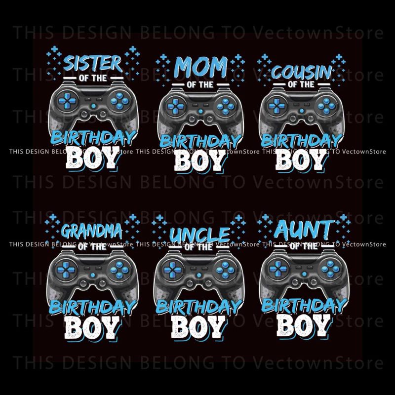 game-controller-family-members-of-the-birthday-boy-svg-bundle