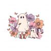floral-halloween-ghost-and-black-cat-png-download