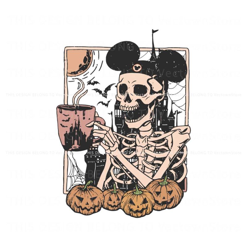 vintage-disney-skeleton-drinking-coffee-svg-file-for-cricut