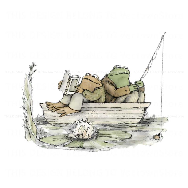 funny-frog-and-toad-read-book-png-sublimation-download