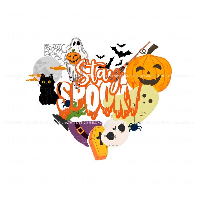 retro-stay-spooky-pumpkin-halloween-png-download