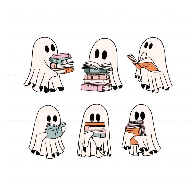 retro-halloween-bookish-ghosts-svg-cutting-digital-file