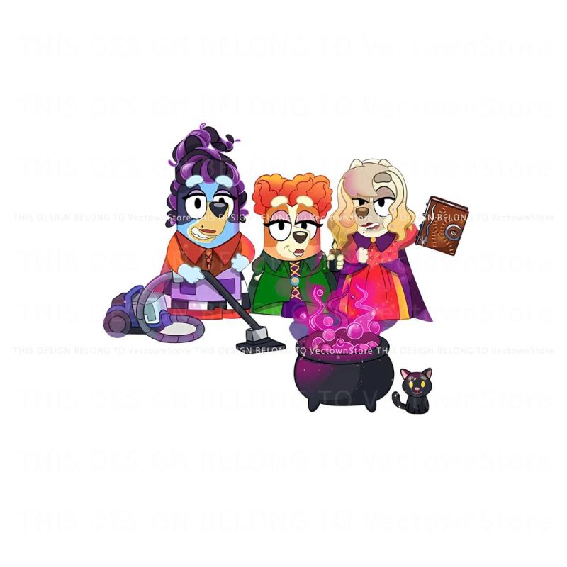 bluey-cosplay-hocus-pocus-sisters-halloween-png-download