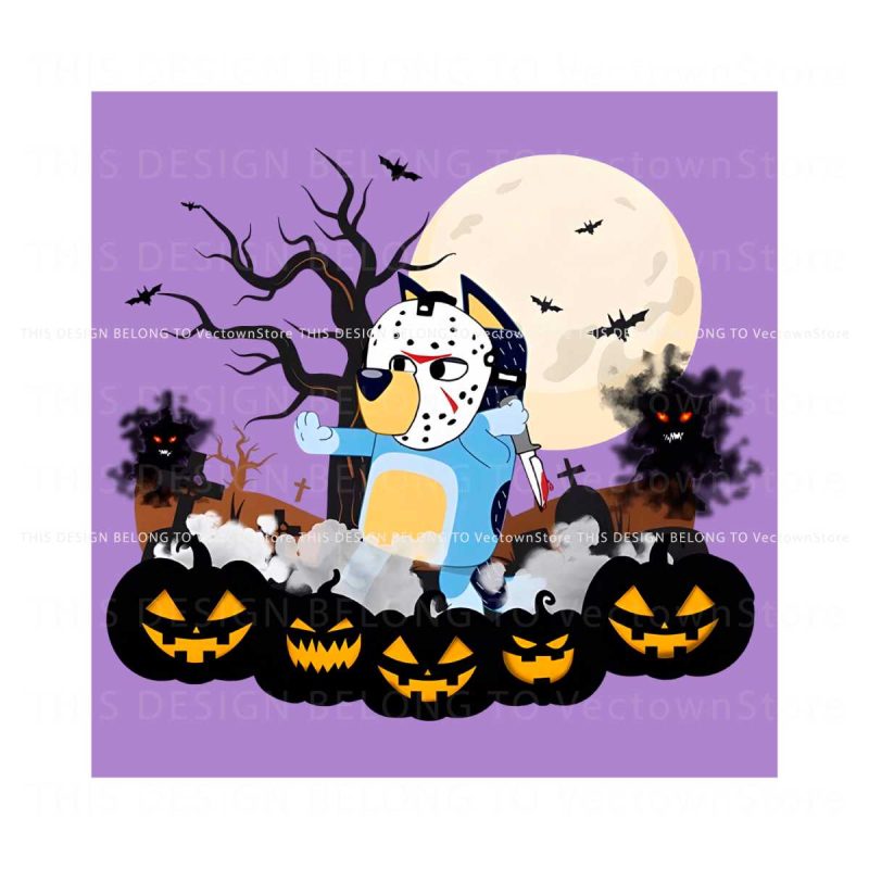 halloween-black-pumpkin-bluey-killer-png-download