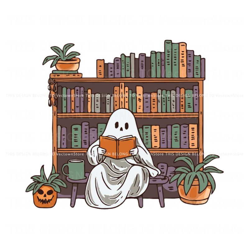 vintage-ghost-librarian-halloween-svg-graphic-design-file