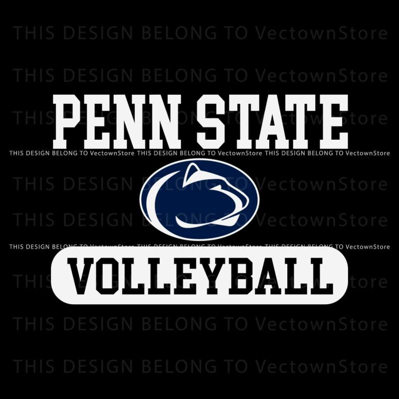 vinatge-penn-state-nittany-lions-volleyball-ncaa-svg-file