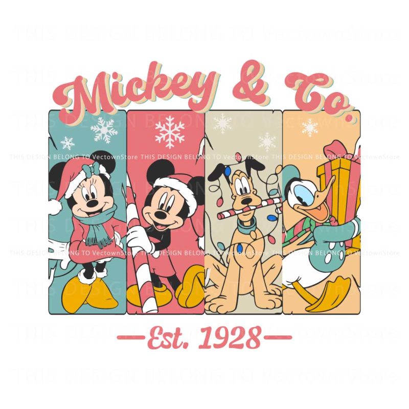 retro-vintage-mickey-and-co-disney-christmas-svg-file