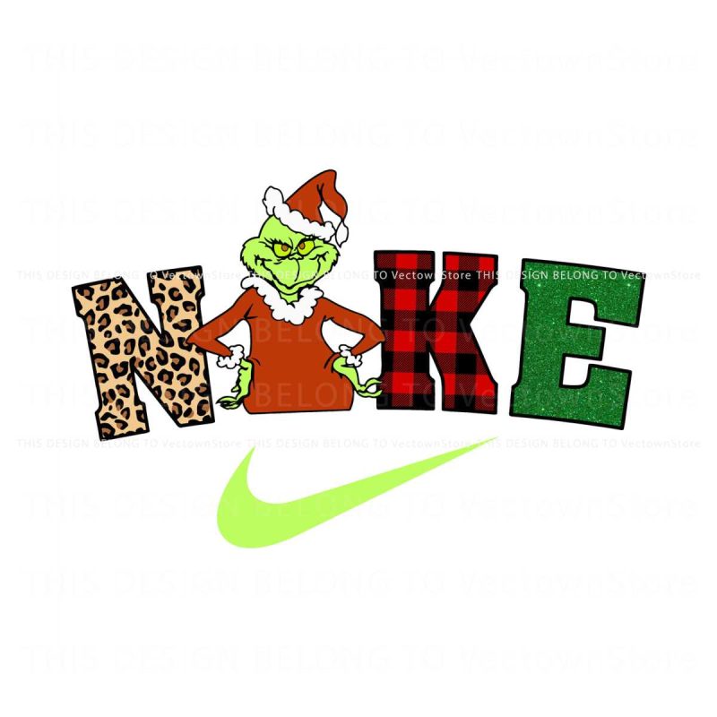 grinch-santa-claus-christmas-nike-logo-png-download