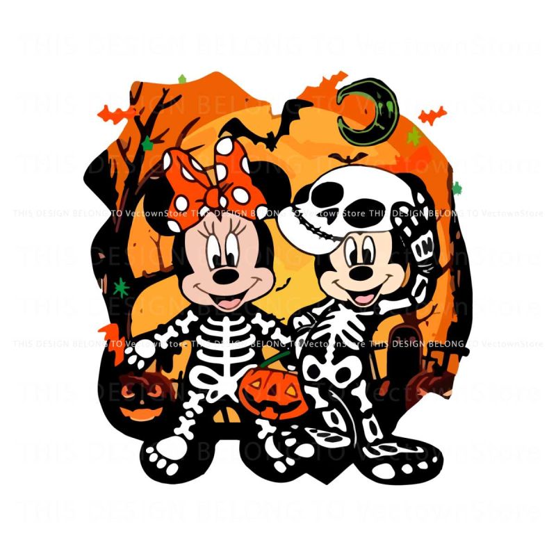 mickey-and-minnie-skeleton-spooky-vibe-svg-download