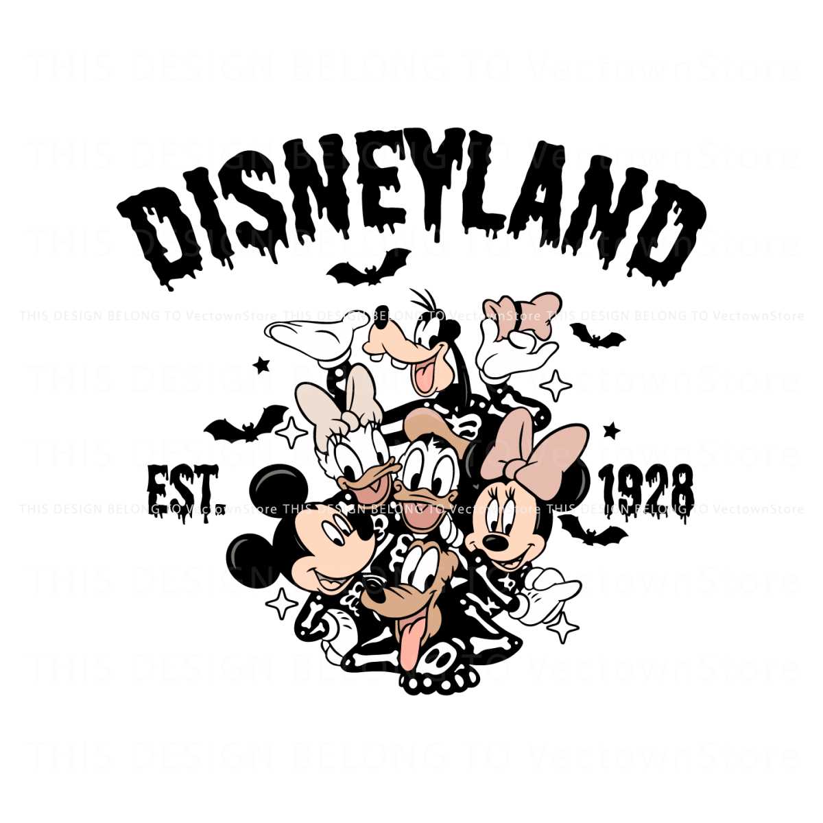 Disneyland Est 1928 Mickey and Friends SVG Download