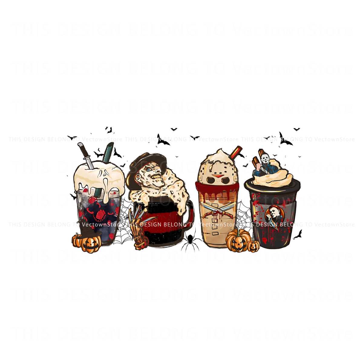 Horror Movie Coffee Michael Myers PNG Sublimation