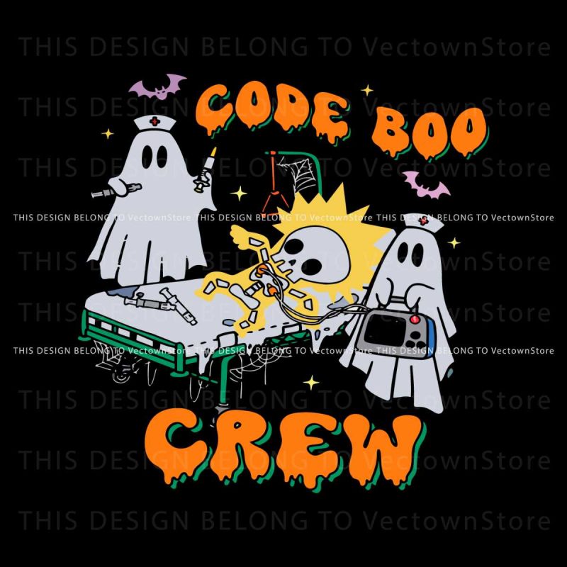 code-boo-crew-funny-ghost-nurse-skeleton-svg-download