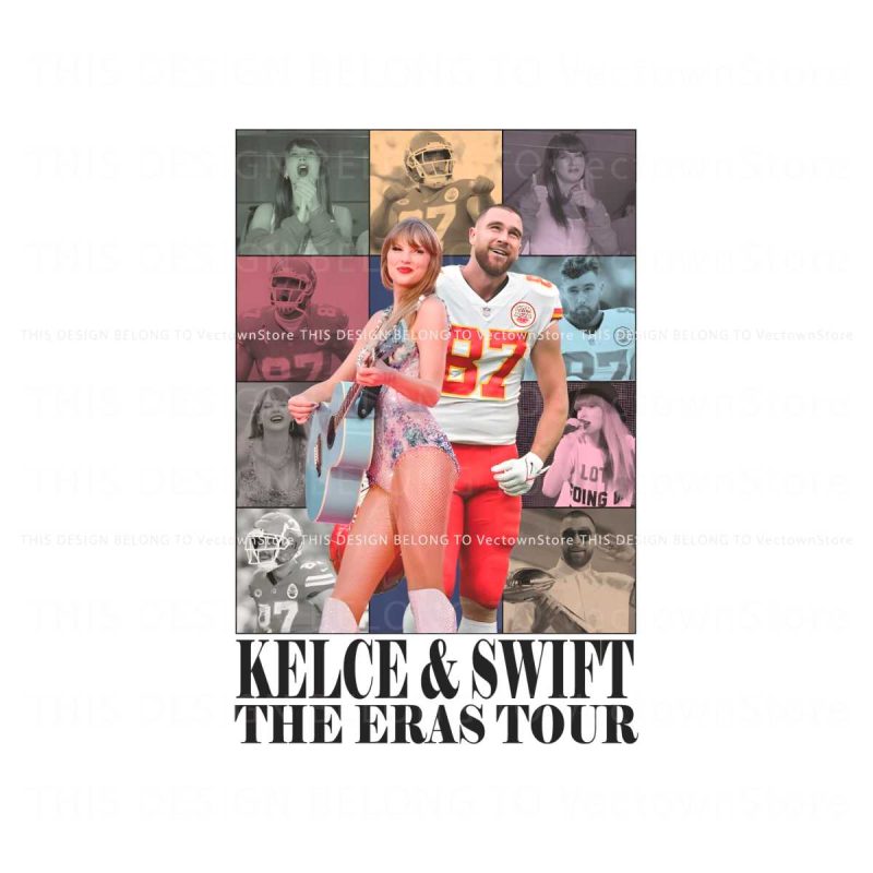 vintage-kelce-and-taylor-the-eras-tour-png-download