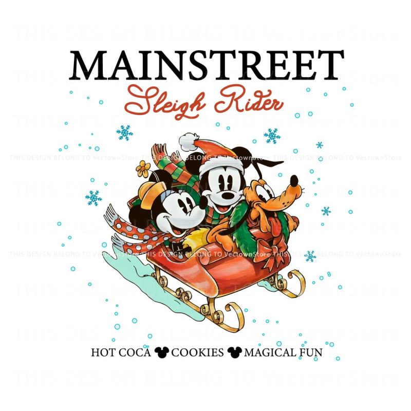 vintage-mickey-minnie-main-street-sleigh-rides-png-file
