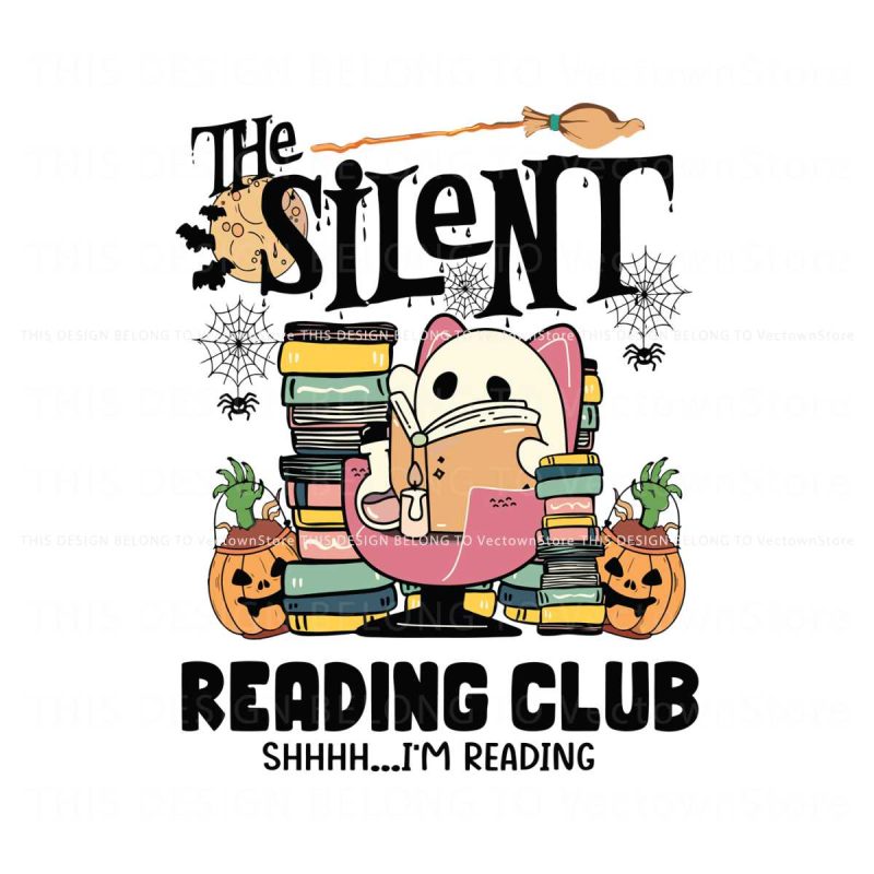 funny-ghost-the-silent-reading-club-svg-graphic-design-file