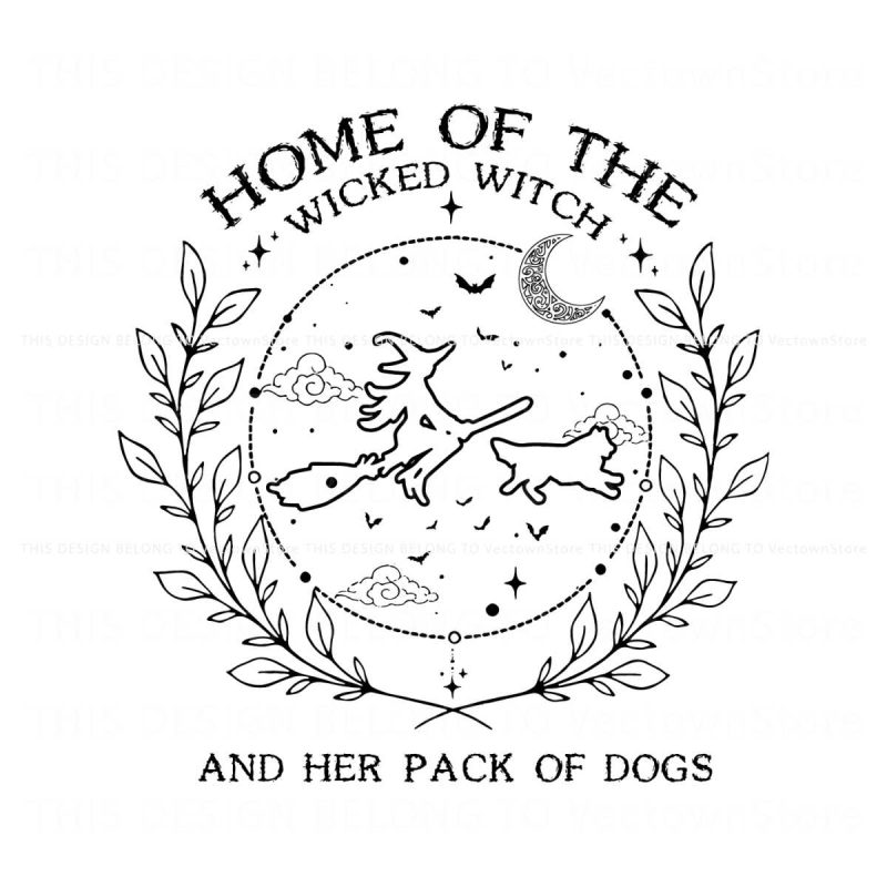 home-of-the-wicked-funny-ghost-dog-svg-cutting-file