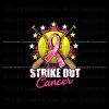 baseball-strike-out-cancer-pink-ribbon-softball-png-download