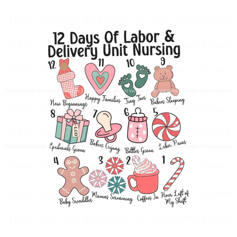 12-days-of-labor-and-delivery-nurse-christmas-svg-download