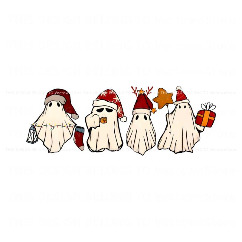 retro-christmas-ghost-santa-hat-png-sublimation-download