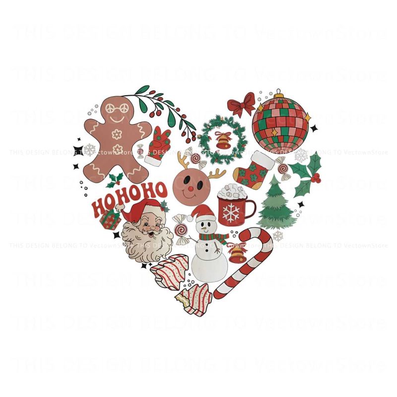 retro-christmas-wreath-heart-rudolph-santa-claus-png-file